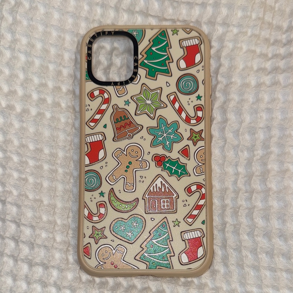 Casetify Holiday Gingerbread iPhone 11 Case - Green, Red, Brown